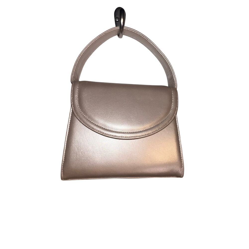 Frenchy of California Gold Crossbody Clutch Evening Metallic Magnetic Event‎ Bag
